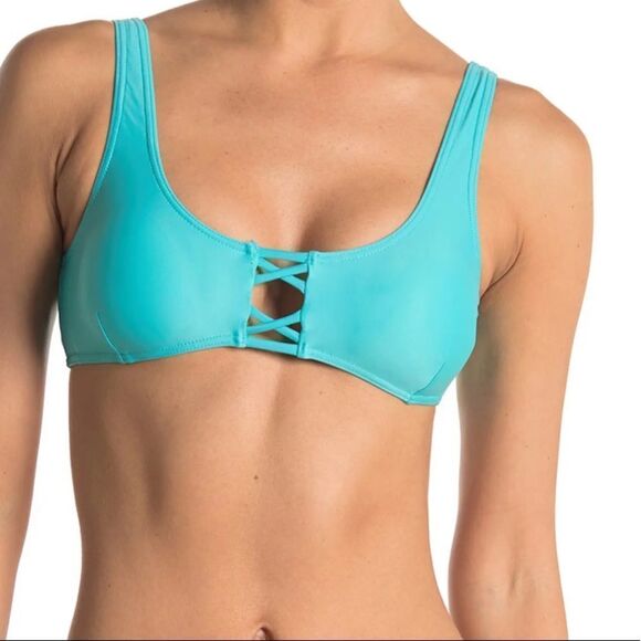 SISSTREVOLUTION Emmy Bralette In Aqu-aqua - Picture 6 of 6